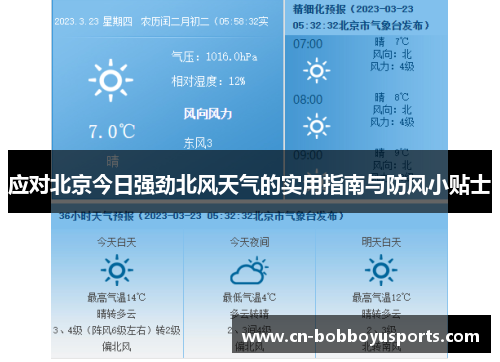 应对北京今日强劲北风天气的实用指南与防风小贴士